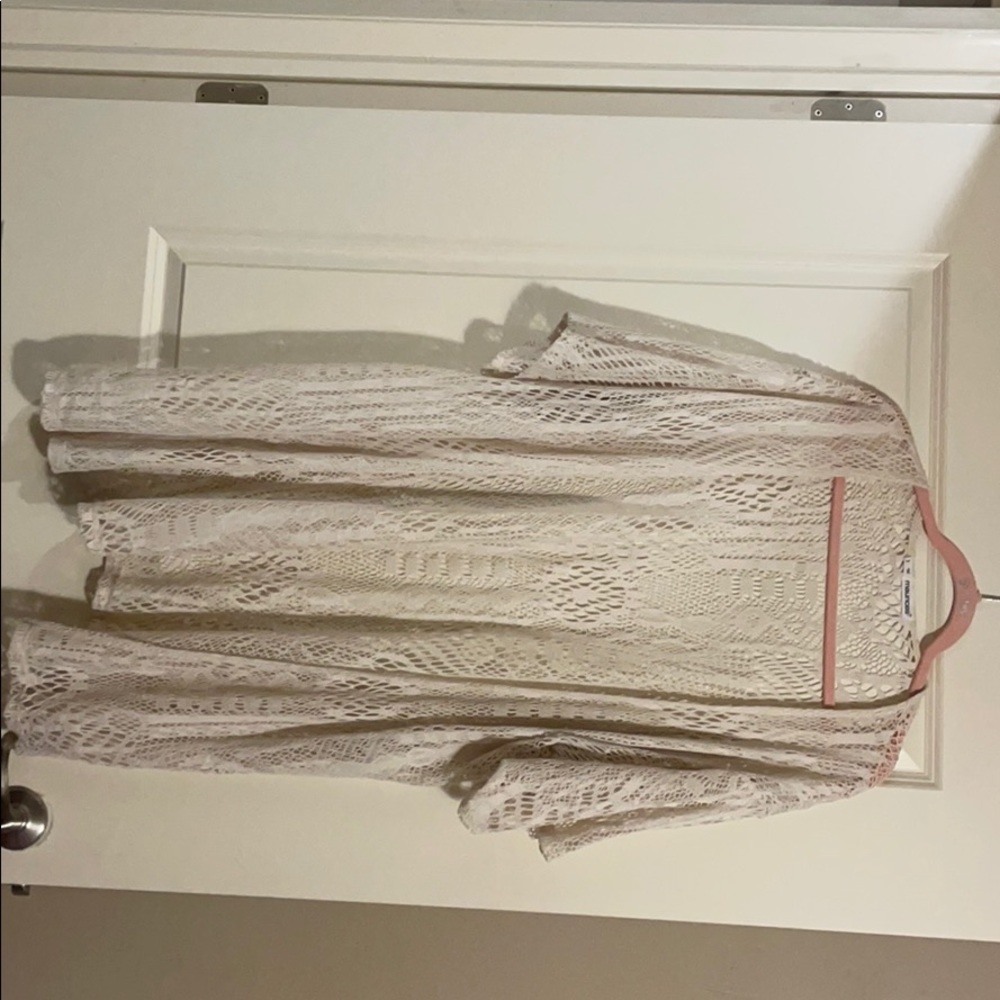 MAURICES LACE PRINT CARDIGAN